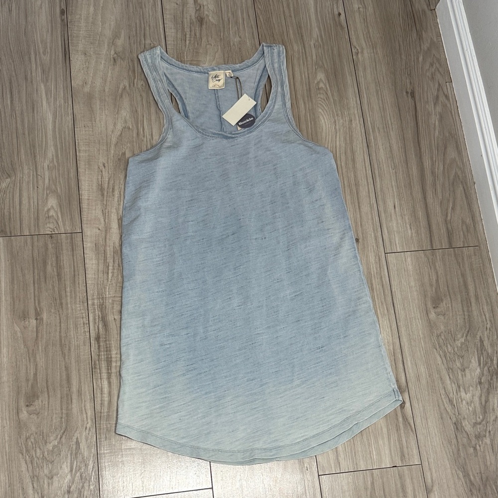Buckle White Crow Sky Blue Washed Tank Dress Size S - Picture 9 of 9